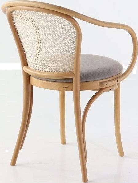 No 30 karmstol med rottingrygg - Valfri färg på stomme och klädsel No 30 karmstol med rottingrygg - Valfri färg på stomme och klädsel