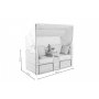 Sandhamn loungesoffa i konstrotting - Natur