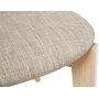 Nordic stol - Whitewash ek/beige tyg