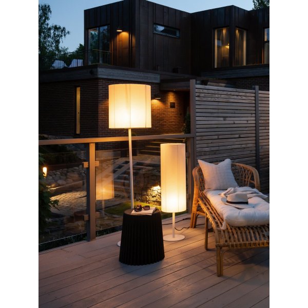 Lampadaire Agnar pour extérieur - Beige/blanc - 100 cm Lampadaire Agnar pour extérieur - Beige/blanc - 100 cm