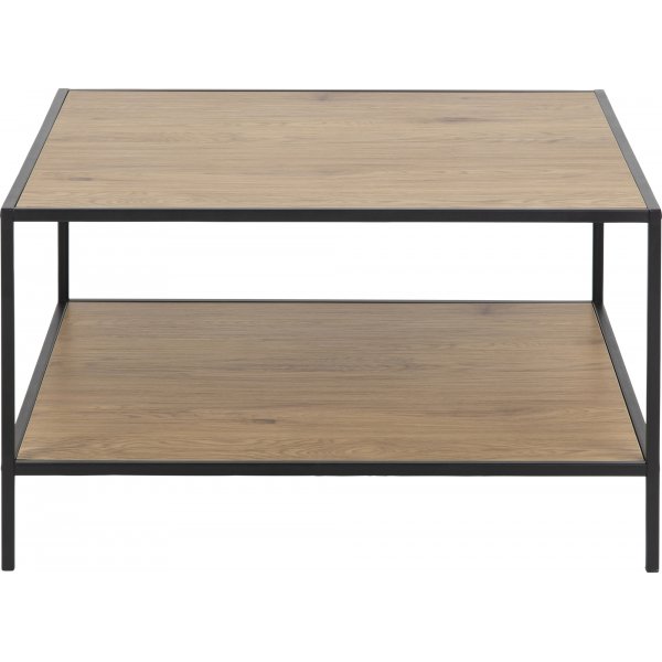 Seaford soffbord 80 cm - Ek/svart Seaford soffbord 80 cm - Ek/svart