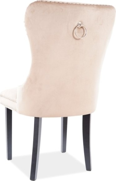 Chaise de salle à manger August - Velours beige Chaise de salle à manger August - Velours beige