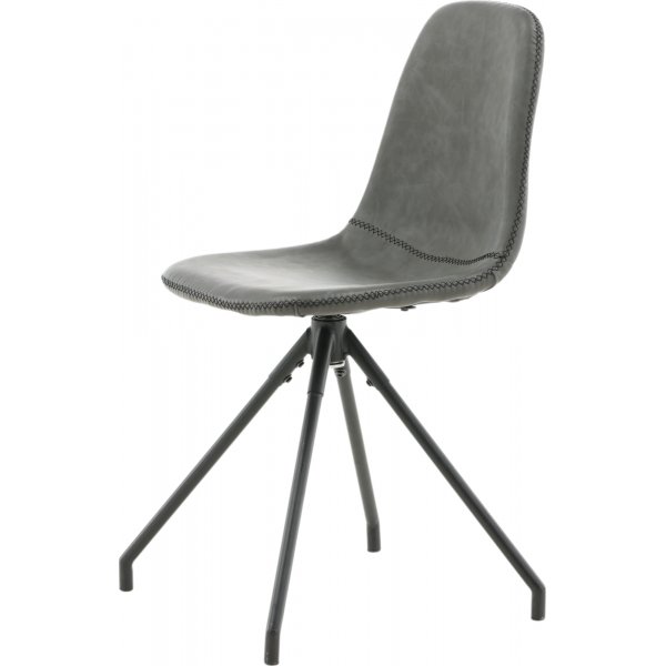 Bridge snurrbar matstol - Svart PU Bridge snurrbar matstol - Svart PU