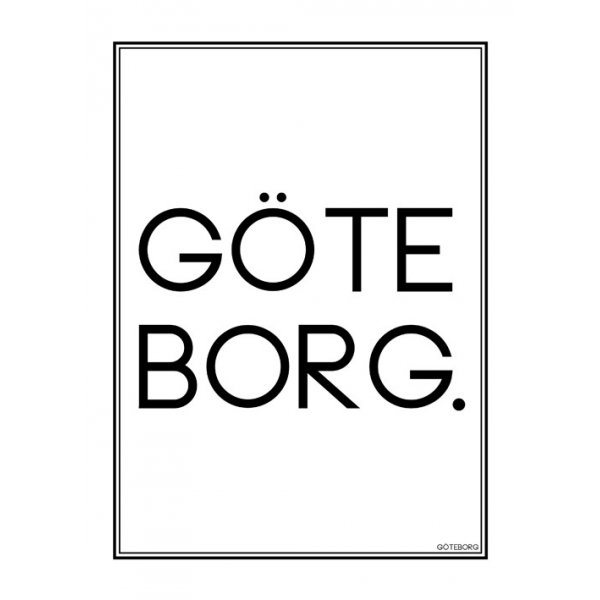 Poster Gteborg Text