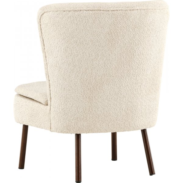 Fauteuil Hlls - Beige/noyer