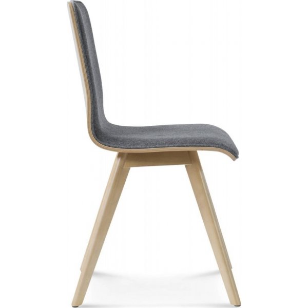 Chaise de salle  manger Cleo avec faade rembourre - Couleur du cadre et du revtement en option