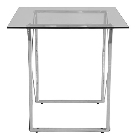 Cross Lampbord 55 x 55 cm - Krom + Möbeltassar Cross Lampbord 55 x 55 cm - Krom + Möbeltassar