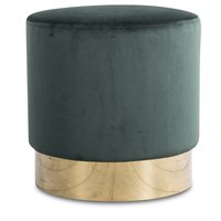 Sittpuff Isabelle 42Ø cm - Grön (Sammet)/Mässing Sittpuff Isabelle 42Ø cm - Grön (Sammet)/Mässing