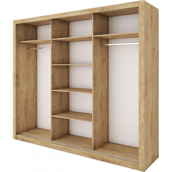 Einar garderob 1 med spegeldrrar - Shetland ek