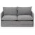 Canap convertible 2 places XL Saga - Gris clair