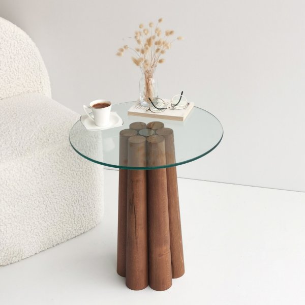 Table basse Pianeta 45 cm - Noyer