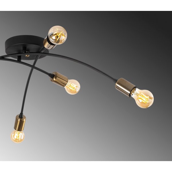 Plafonnier banane 1142 - Noir/vintage