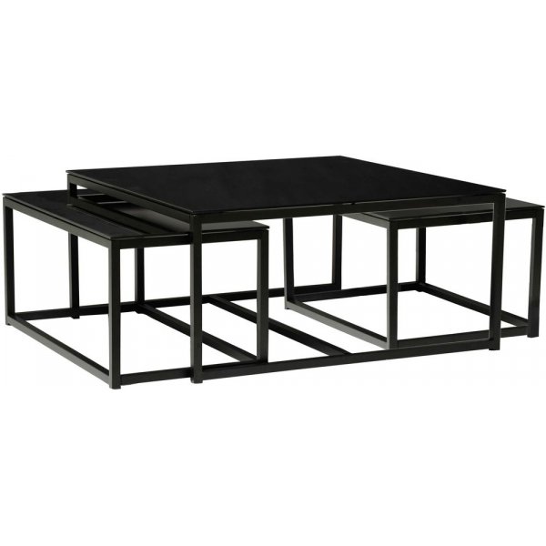 Pierre soffbord 100 x 100 cm - Svart