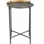 Kernel soffbord 45 cm - Mrk marmor/guld
