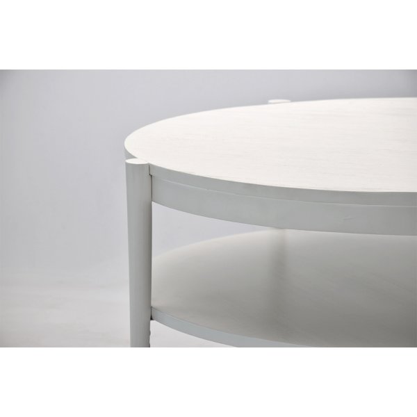 Olive soffbord rund - Vitbetsat Olive soffbord rund - Vitbetsat