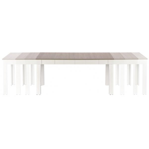Bråviken uitschuifbare eettafel in Sonoma eiken en wit - 160-300 cm Bråviken uitschuifbare eettafel in Sonoma eiken en wit - 160-300 cm