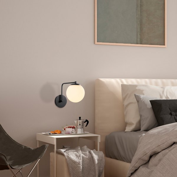 Daisy wandlamp 147-A - Zwart