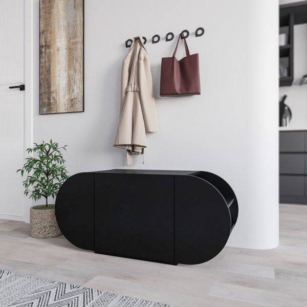 Banc d\\\'entrée Pozy - Noir Banc d\\\'entrée Pozy - Noir