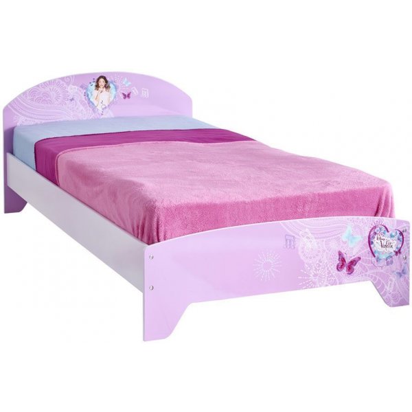 Violetta sng 90x190 cm - Rosa/vit