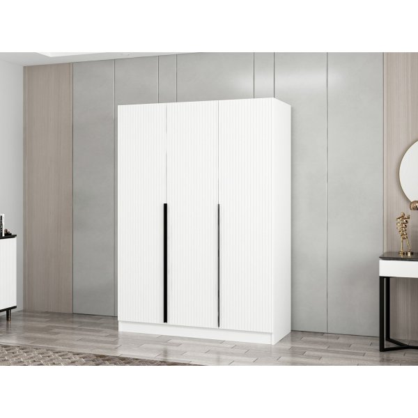 Armoire Cikani 135x52x210 cm - Blanc Armoire Cikani 135x52x210 cm - Blanc