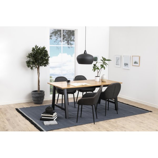 Candis karmstol - Grå PU Candis karmstol - Grå PU