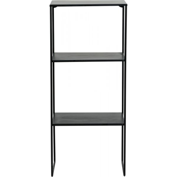 Sängbord i metall - Svart + Möbeltassar Sängbord i metall - Svart + Möbeltassar