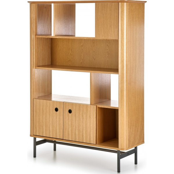 Bibliothèque Giga 117 cm - Chêne/noir Bibliothèque Giga 117 cm - Chêne/noir