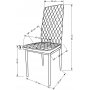 Cadeira matstol 501 - Svart