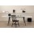 Hendry matbord 150-240 cm - Vit/svart