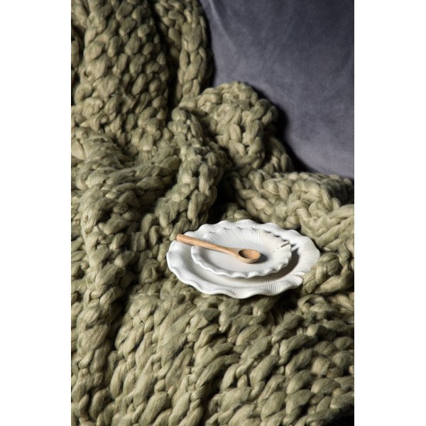 Plaid Hgg 130x170 cm - Vert fonc