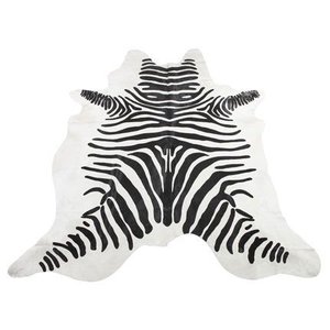 Zebra koskinn Svart/vit
