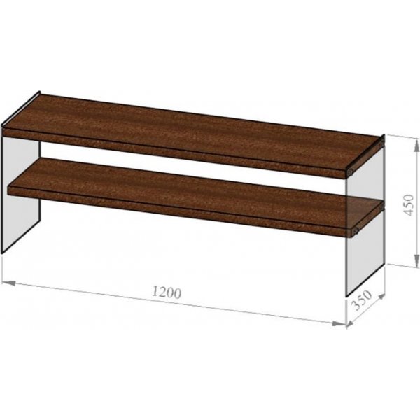 Banc multimédia Tweet - Noyer Banc multimédia Tweet - Noyer
