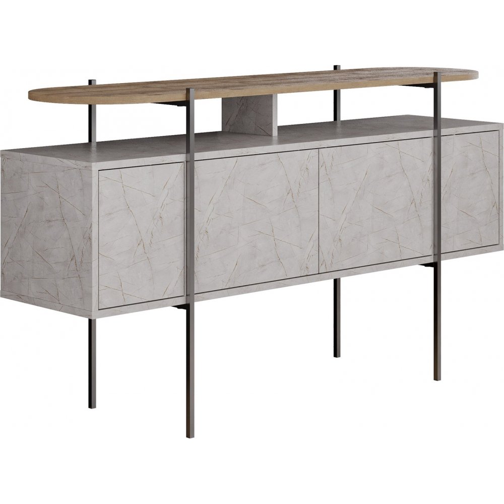 Buffet Hanley Blanc/marron €479.99 Trendrum.fr