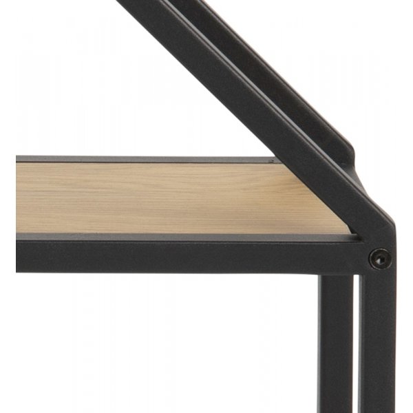 Seaford wandplank 77 cm - Eiken/zwart Seaford wandplank 77 cm - Eiken/zwart