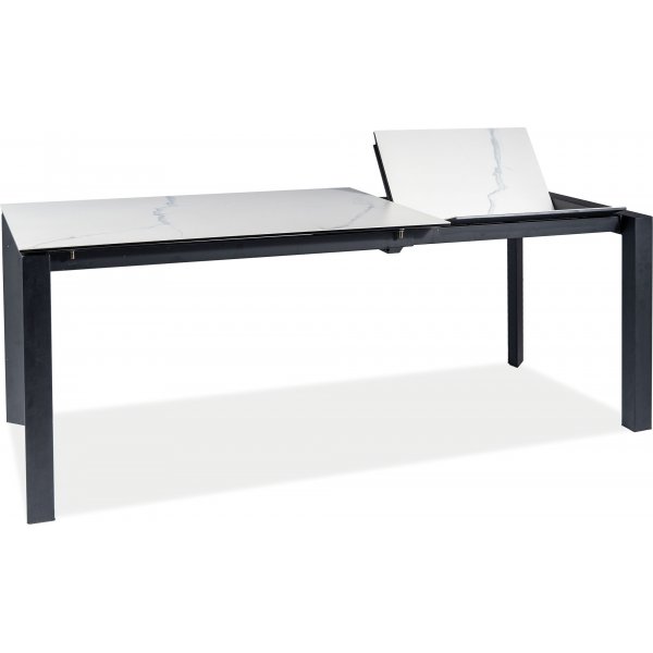 Metropol matbord 120-180 cm - Svart/vit Metropol matbord 120-180 cm - Svart/vit
