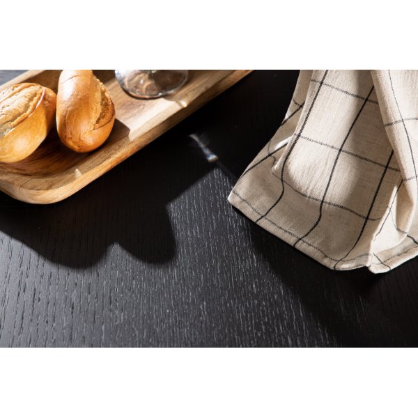 Table à manger Laholm Ø115 cm - Noir Table à manger Laholm Ø115 cm - Noir