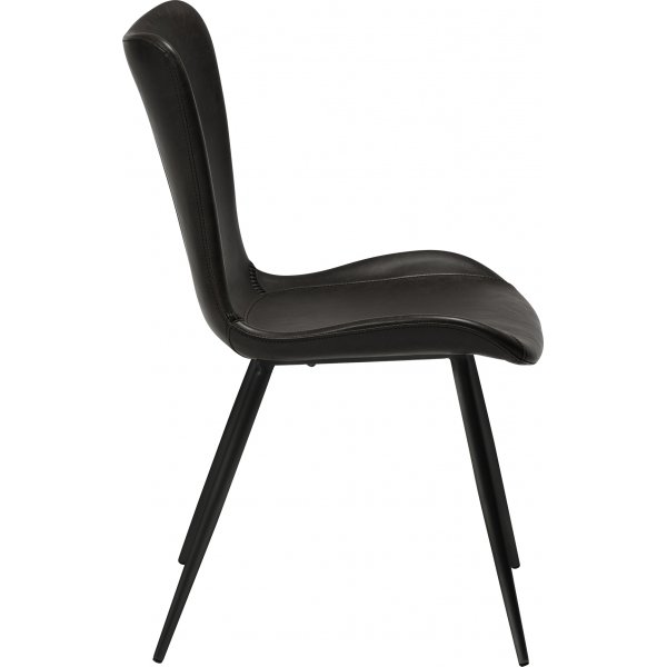 Chaise de salle à manger Medusa - PU noir Chaise de salle à manger Medusa - PU noir