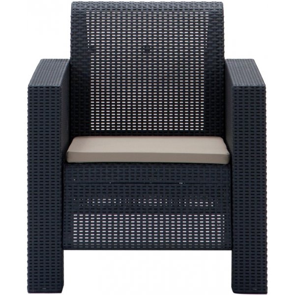 Groupe de salon Aksu avec canapé 3 places - Anthracite Groupe de salon Aksu avec canapé 3 places - Anthracite