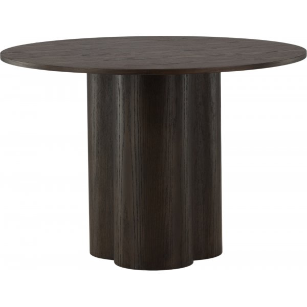 Table à manger ronde Olivia 110 cm en daim Table à manger ronde Olivia 110 cm en daim