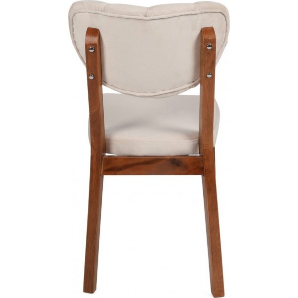 Ensemble de chaises Elma - Noyer/beige