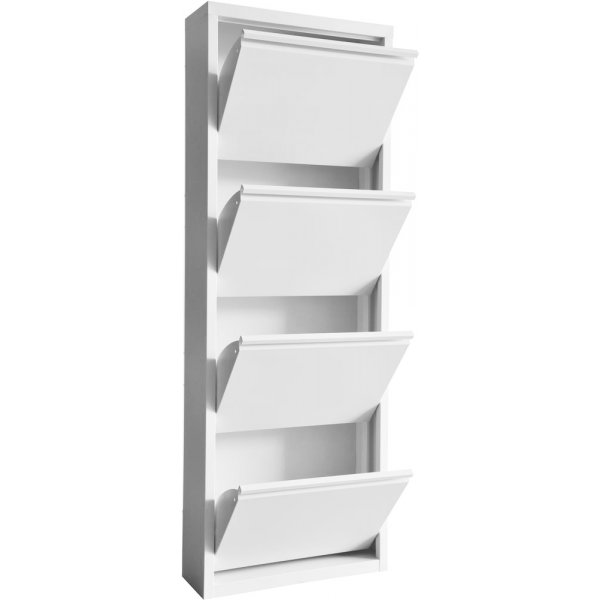 Ramsj skoskp hjd 140 cm - Vit metall
