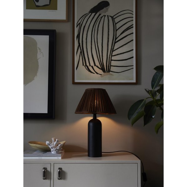 Pied de lampe Carter - Noir mat - 35 cm Pied de lampe Carter - Noir mat - 35 cm