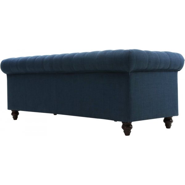 Bank 3-zits Chesterfield bank blauw - Herron Bank 3-zits Chesterfield bank blauw - Herron