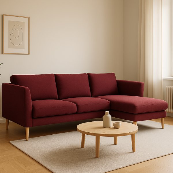 Maison Divansoffa Höger - Vinröd Maison Divansoffa Höger - Vinröd