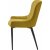 Chaise de salle  manger Boss en tissu boucl jaune