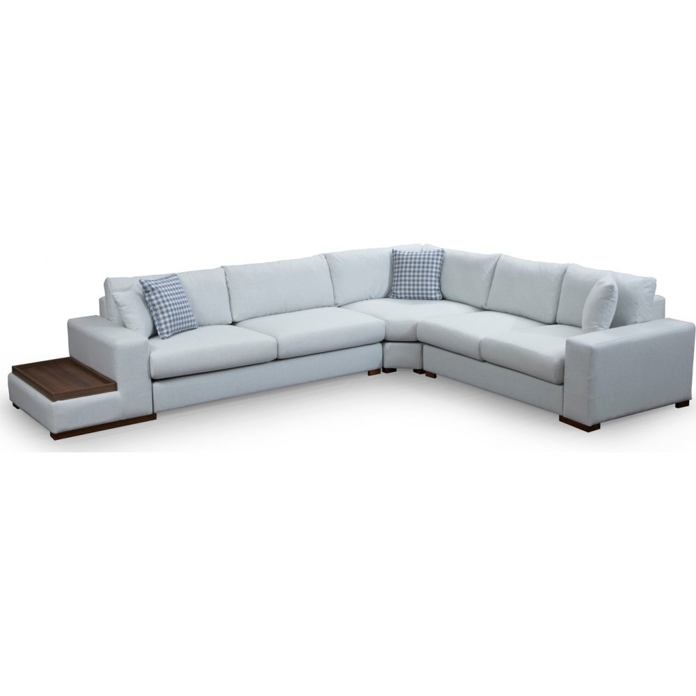 Lombardo hörnsoffa med sidobord vänster - Beige - Hörnsoffor, Soffor