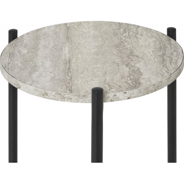 Table d\\\'appoint Leuven Ø27 cm - Noir/beige Table d\\\'appoint Leuven Ø27 cm - Noir/beige