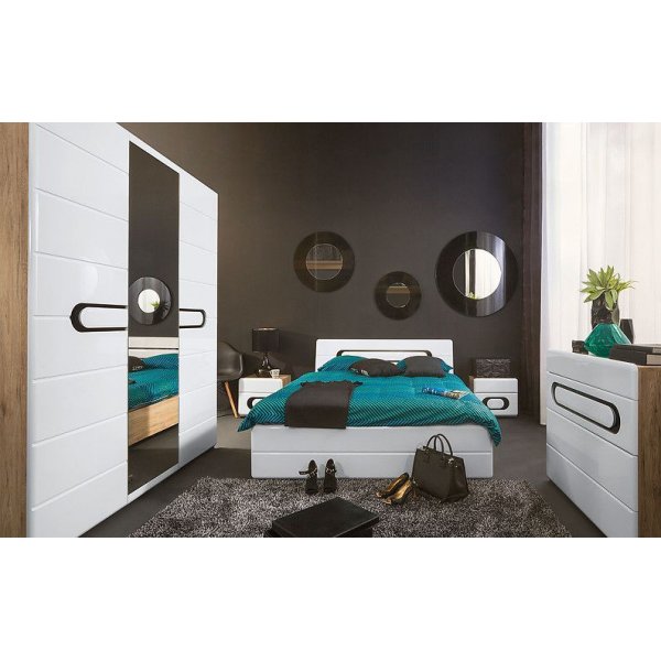 Hagfors garderob - Svart/vit Hagfors garderob - Svart/vit
