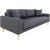 Lido 3-sits soffa - Mörkgrå
