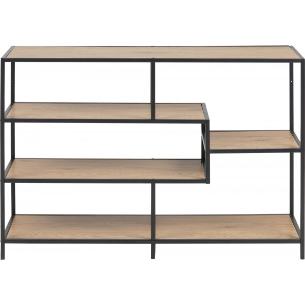Bibliothèque Seaford 114x78 cm - Chêne/noir Bibliothèque Seaford 114x78 cm - Chêne/noir
